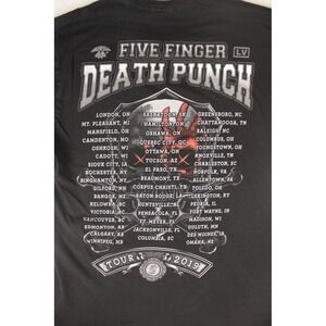 Five Finger Death Punch Tour T Shirt Mens M Black 2019 Concert‎ Band Tee